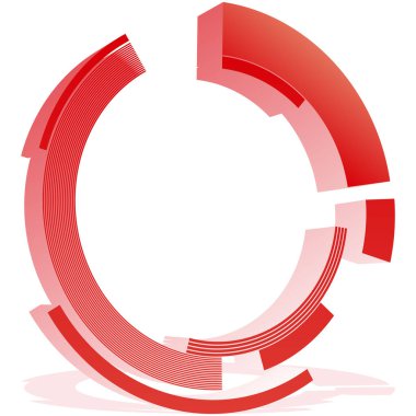 Soyut vektör çemberi arkaplan tasarımı