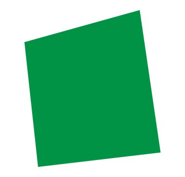 Temel kare şekil, kare düzlem perspektifte. 3B düz açı trapezi, rhomb şekli Stok vektör çizimi, Clip sanat grafikleri.