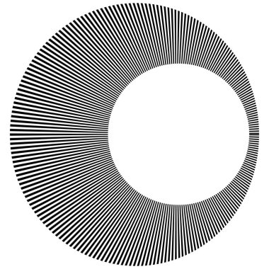 Dairesel radyal çizgiler volt, sarmal şekilli tasarım ögesi (ler) Stok çizimi, Clip sanatı grafikleri.
