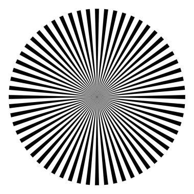 Radyal, yayılan çizgiler, çizgiler. Satırlar kare biçiminde dizayn ögesi Stok vektör illüstrasyonu, Clip sanat grafikleri birleştiriliyor.