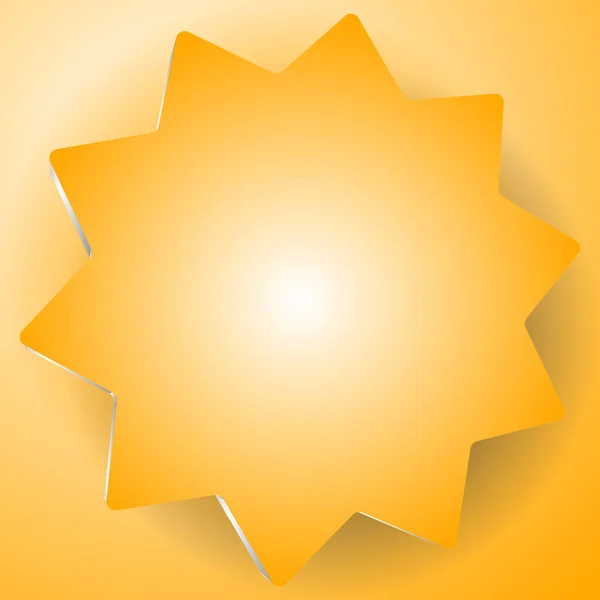 Éclatement Étoile Insigne Éclat Soleil Forme Phoque Bannière Circulaire Étiquette — Image vectorielle