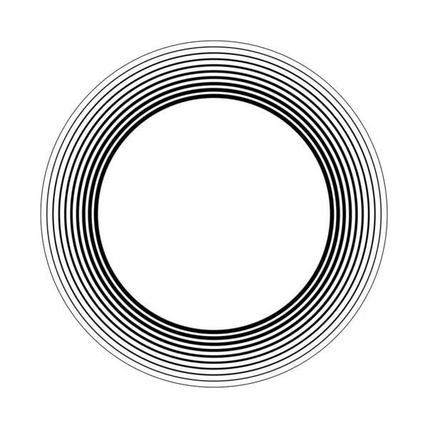 Geometrische Cirkelvormige Spiraal Wervelend Draaiend Cochleaire Vortex Volumevorm Voorraad Vector — Stockvector