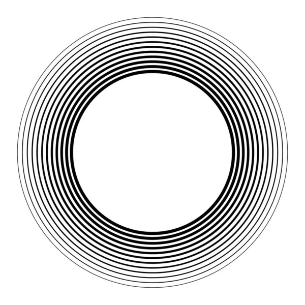 Geometrische Kreisspirale Wirbel Und Wirbel Cochlear Wirbel Volutenform Bestandsvektorillustration Clip — Stockvektor