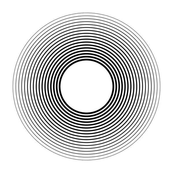 Geometrisk Cirkulär Spiral Virvla Och Virvla Cochlear Virvel Volut Form — Stock vektor