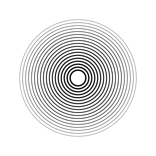 Geometrik Dairesel Spiral Girdap Dönüş Koklear Girdap Volt Biçimli Vektör — Stok Vektör
