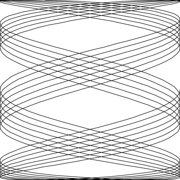 Viftar Vågigt Sinus Vertikala Linjer Sinuous Kurva Linjer Vektor Illustration — Stock vektor