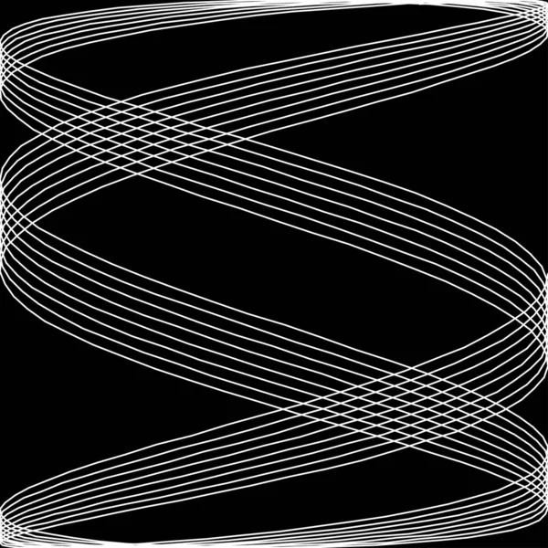 Ondulé Lignes Verticales Sinueuses Sinueux Lignes Courbes Illustration Vectorielle Image — Image vectorielle