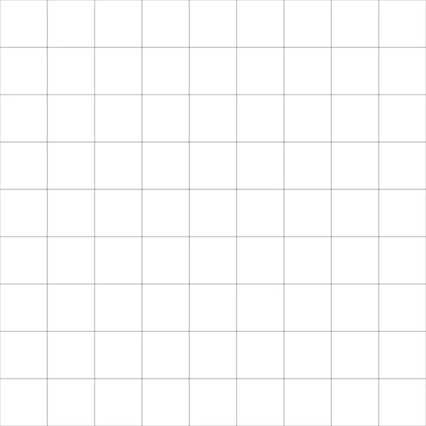 Бесшовная Повторяемая Сетка Квадратов Сетка График Рисунок Бумаге Решетка Решетка — стоковый вектор
