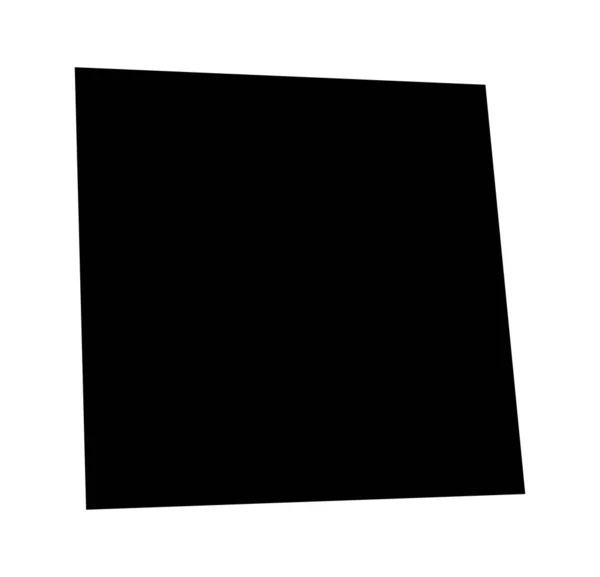 Βασικό Τετράγωνο Σχήμα Τετράγωνο Επίπεδο Προοπτική Επίπεδη Γωνία Τραπέζης Σχήμα — Διανυσματικό Αρχείο