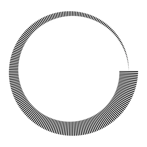 Linhas Radiais Circulares Voluta Elemento Design Forma Hélice Ilustração Estoque — Vetor de Stock