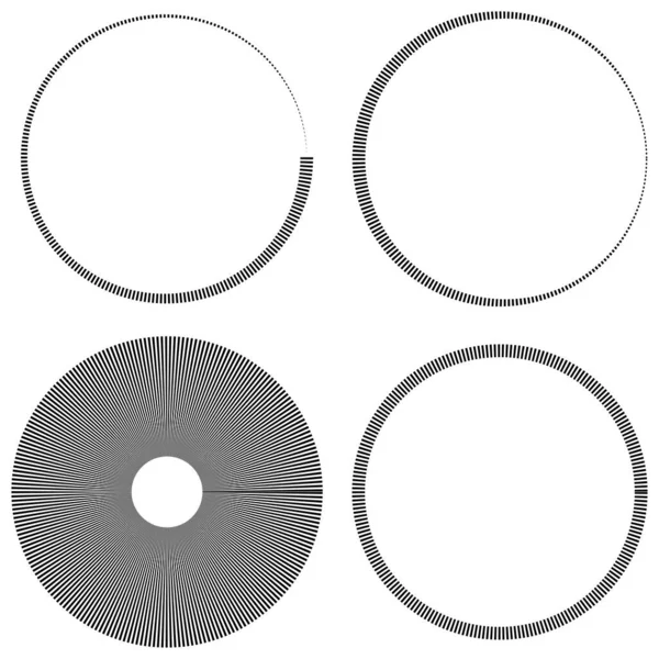 Linhas Radiais Circulares Voluta Elemento Design Forma Hélice Ilustração Estoque — Vetor de Stock