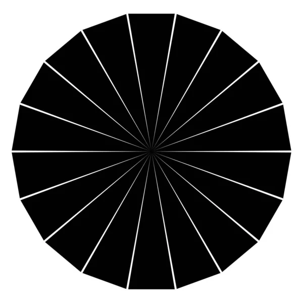 Rayures Radiales Rayonnantes Lignes Lignes Convergentes Élément Conception Format Carré — Image vectorielle