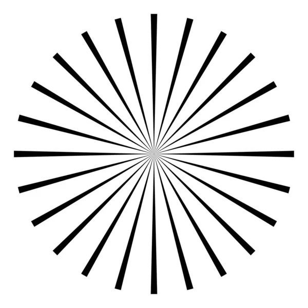 Rayas Radiales Radiantes Líneas Líneas Convergentes Elemento Diseño Formato Cuadrado — Archivo Imágenes Vectoriales