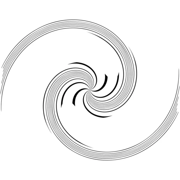 Twist Spirale Formes Abstraites Circulaires Élément Design Illustration Stock Graphiques — Image vectorielle