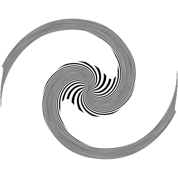 Twist Espiral Circular Abstract Shapes Design Element Stock Illustration Clip — Archivo Imágenes Vectoriales