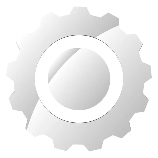 Przekładnia Koło Zębate Ikona Koła Zębatego Symbol Logo Konfiguracja Dostosowanie — Wektor stockowy