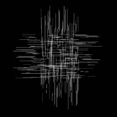 Düzensiz, rastgele çizgiler sert doku. Sıyrık, kabataslak karalama çizgileri. 