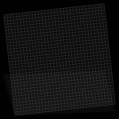 Eğim, eğim, çapraz ızgara, örgü kareler soyut geometrik vektör çizimi. Döndürülmüş, açılı ızgara, kafes, ızgara ögesi