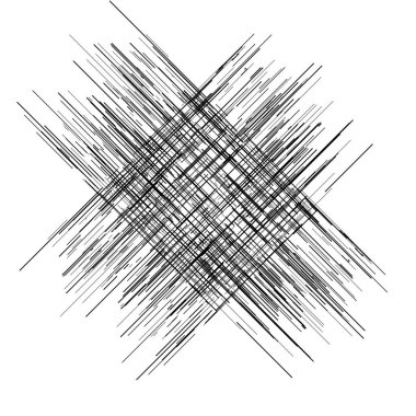 Düzensiz, rastgele çizgiler sert doku. Sıyrık, kabataslak karalama çizgileri. 