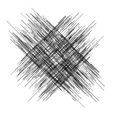 Düzensiz, rastgele çizgiler sert doku. Sıyrık, kabataslak karalama çizgileri. 