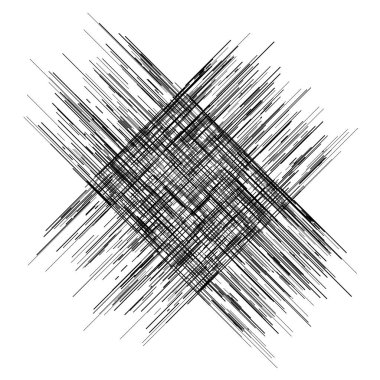 Düzensiz, rastgele çizgiler sert doku. Sıyrık, kabataslak karalama çizgileri. 