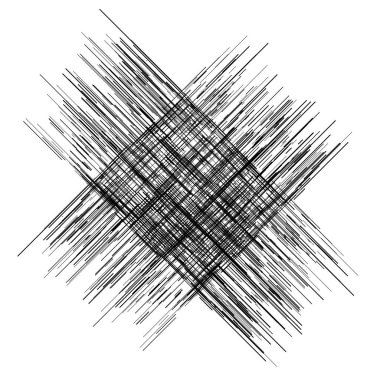 Düzensiz, rastgele çizgiler sert doku. Sıyrık, kabataslak karalama çizgileri. 