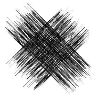 Düzensiz, rastgele çizgiler sert doku. Sıyrık, kabataslak karalama çizgileri. 