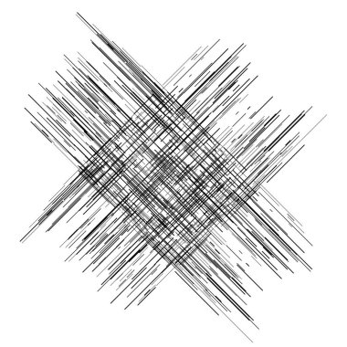 Düzensiz, rastgele çizgiler sert doku. Sıyrık, kabataslak karalama çizgileri. 