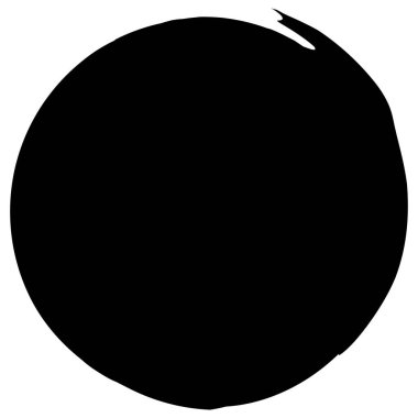 Siyah mürekkep lekesi, leke, leke şeklinde. Boya fleck, sıçrama tasarım elementi. Sketchy leke, sıçrama, çarpma, dairesel vektör vektör çizimi, Clip sanat grafikleri.