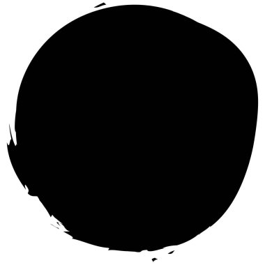 Siyah mürekkep lekesi, leke, leke şeklinde. Boya fleck, sıçrama tasarım elementi. Sketchy leke, sıçrama, çarpma, dairesel vektör vektör çizimi, Clip sanat grafikleri.