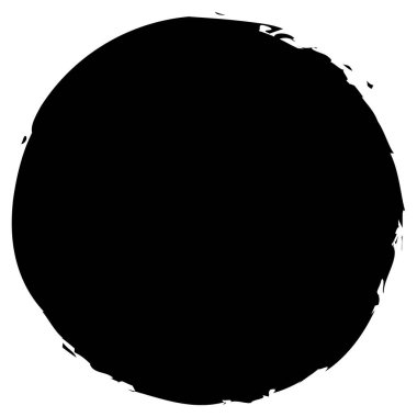 Siyah mürekkep lekesi, leke, leke şeklinde. Boya fleck, sıçrama tasarım elementi. Sketchy leke, sıçrama, çarpma, dairesel vektör vektör çizimi, Clip sanat grafikleri.