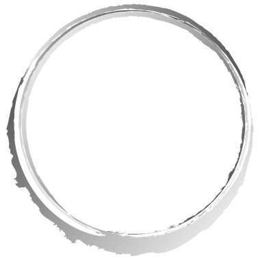 Gri Grungy, grunge tozu, duman, duman halkaları, yüzükler. Desenli dairesel vektör tasarım elemanları Stok vektör illüstrasyonu, Clip sanat grafikleri.