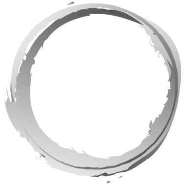 Gri Grungy, grunge tozu, duman, duman halkaları, yüzükler. Desenli dairesel vektör tasarım elemanları Stok vektör illüstrasyonu, Clip sanat grafikleri.