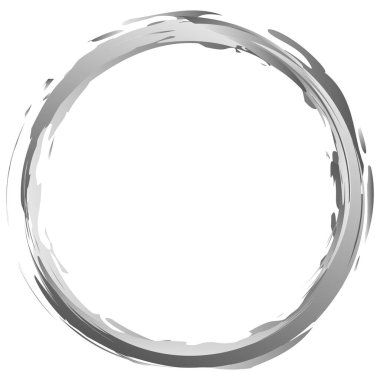 Gri Grungy, grunge tozu, duman, duman halkaları, yüzükler. Desenli dairesel vektör tasarım elemanları Stok vektör illüstrasyonu, Clip sanat grafikleri.