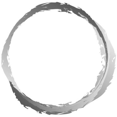 Gri Grungy, grunge tozu, duman, duman halkaları, yüzükler. Desenli dairesel vektör tasarım elemanları Stok vektör illüstrasyonu, Clip sanat grafikleri.