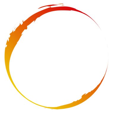 Turuncu, sarı grungy, alev için grunge daire, ateş kavramları. Vektör tasarımı Stock vektör illüstrasyonu, Clip sanat grafikleri.