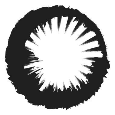 Huysuz çember damlası, lekeli vektör