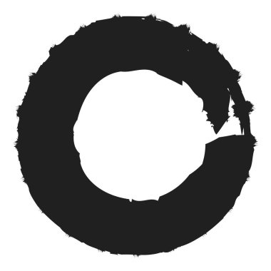 Huysuz çember damlası, lekeli vektör