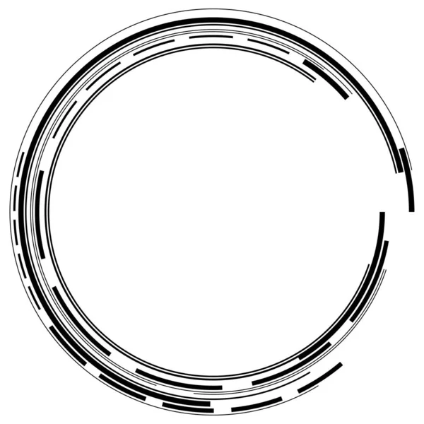 Geometriska Hud Gui Cirkulära Element Geometrisk Cirkelvektor — Stock vektor