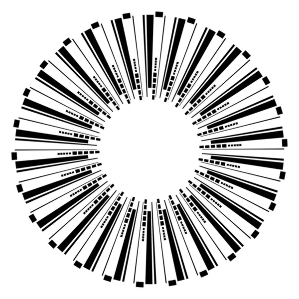Hud Géométrique Interface Graphique Éléments Circulaires Interface Utilisateur Vecteur Cercle — Image vectorielle