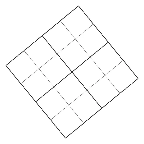 Neigung Schieflage Diagonales Gitter Gitterquadrate Abstrakte Geometrische Vektorillustration Rotiertes Abgewinkeltes — Stockvektor