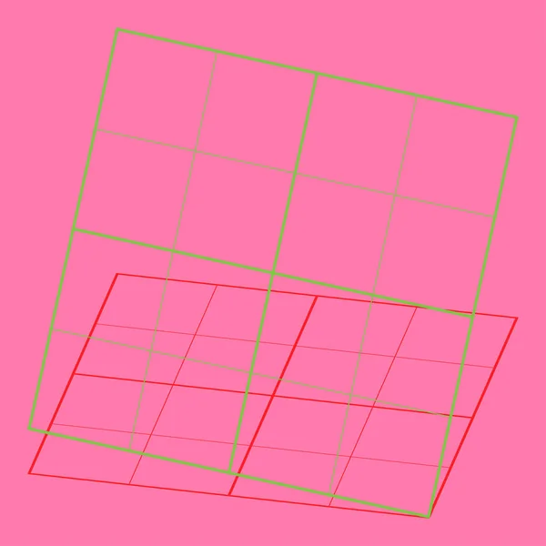 Tilt Skew Diagonal Grid Mesh Squares Abstract Geometric Vector Illustration — Stock Vector
