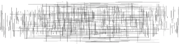 Líneas Irregulares Aleatorias Textura Áspera Abrasión Boceto Líneas Garabatos Incompletas — Archivo Imágenes Vectoriales