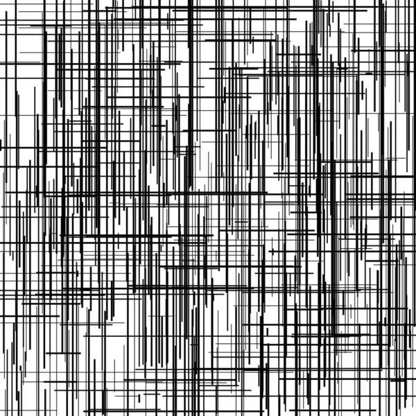 Lignes Irrégulières Aléatoires Texture Dure Abrasion Croquis Lignes Griffonnage Croquantes — Image vectorielle