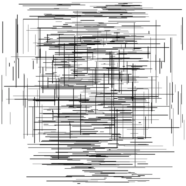 Lignes Irrégulières Aléatoires Texture Dure Abrasion Croquis Lignes Griffonnage Croquantes — Image vectorielle