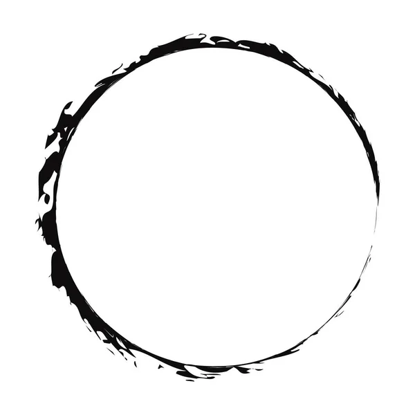 Grungy Πινέλο Κύκλο Πινελιά Jiddd Jiddd — Διανυσματικό Αρχείο
