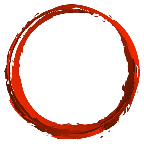 红色粗壮 粗壮的纹理圆设计元素储存量矢量图解 剪贴画 — 图库矢量图片