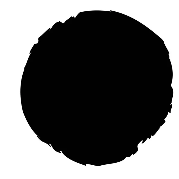Pată Cerneală Neagră Pată Formă Pată Dye Fleck Splatter Element — Vector de stoc