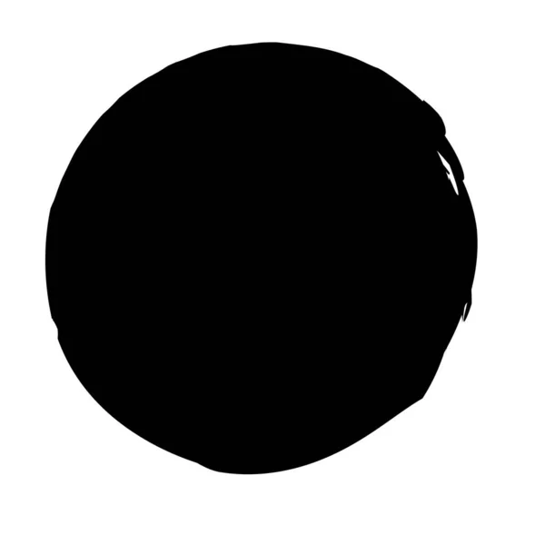 Черная Чернильная Пятно Пятно Форма Пятна Пятно Краски Элемент Дизайна — стоковый вектор