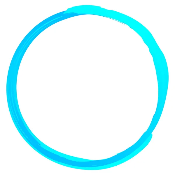 Ice Frozen Grungy Grunge Ring Circle Light Blue Textured Circle — Stock Vector